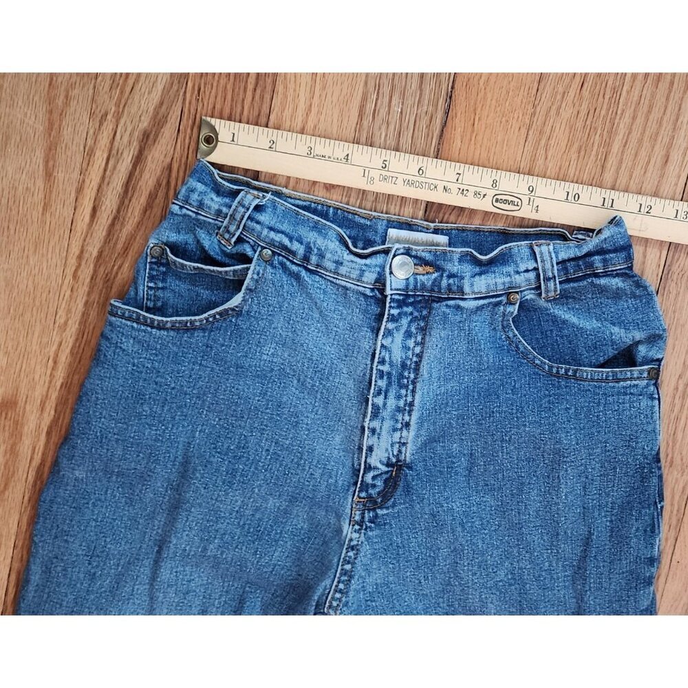 Coldwater Creek Jeans Straight Leg High Rise Medium Wash Denim Sz 6 Mom Flex Vtg - Picture 2 of 9